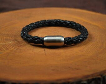 Men's Leather Bracelet -- Fits 7-1/4" Wrist