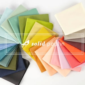 5" Birch Organic solid Poplins Swatch Pack-30 PCS-Cotton Fabric