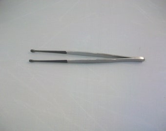 Pearl and Bead Holding Tweezers Special Coated Tip 6" Stainless