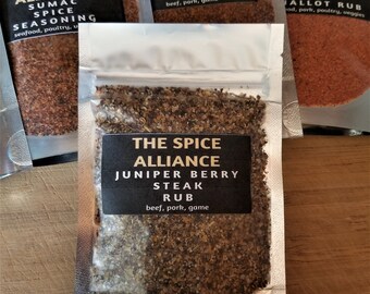 Juniper Berry Steak Dry Rub Packet