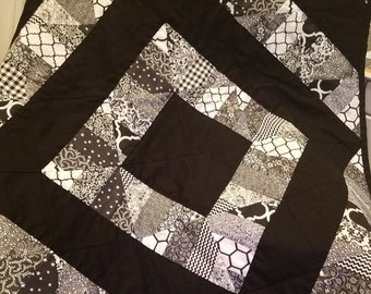 Black and White Lap Quilt