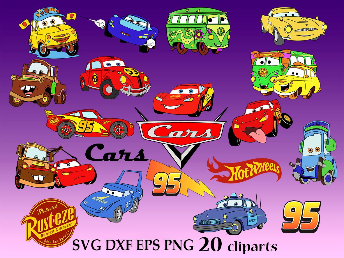 Download Cars Svg cricut cars Disney Cars Svg Cut Files Lightning