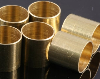 Raw Brass tube 10 Pcs 12 x 12 mm (hole 11 mm) bab11 1727