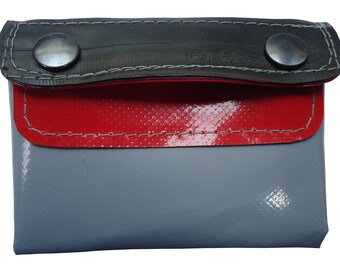 STITSJ Vegan wallet Grey with press studs