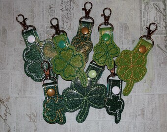 Shamrock- Lucky Clover- Four Leaf Clover- St. Patrick's Day Keychain