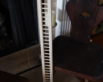 3/4 inch width x 2 78 height x 36 Inch length Raddle