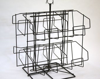 Vintage Rotating Metal Display Rack Counter Top/Books/Art Fair
