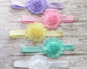 Baby Headband Set of 5, Baby Headband, Infant Headband, Newborn Headband, Toddler Headband, Girls Headband, Baby Headbands, Pastel Headbands