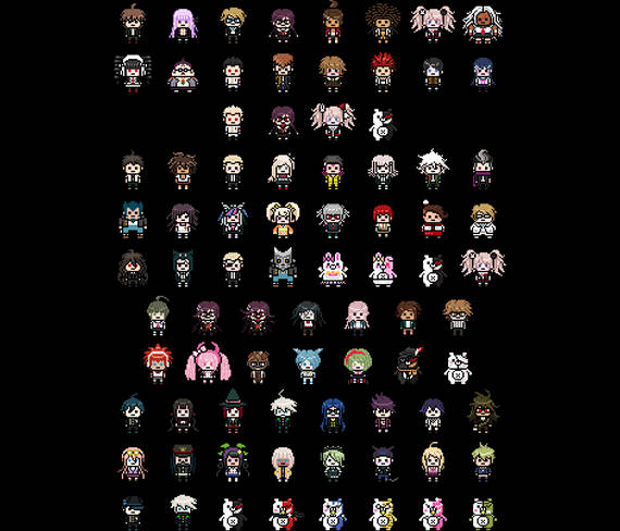 Pixel Art Grid Danganronpa - Pixel Art Grid Gallery