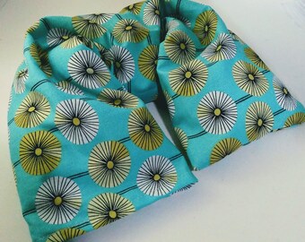 MIcrowavable Flaxseed Neck Wrap - Flax seed pillow - Microwavable Heat Pack - Organic cotton with washable cover