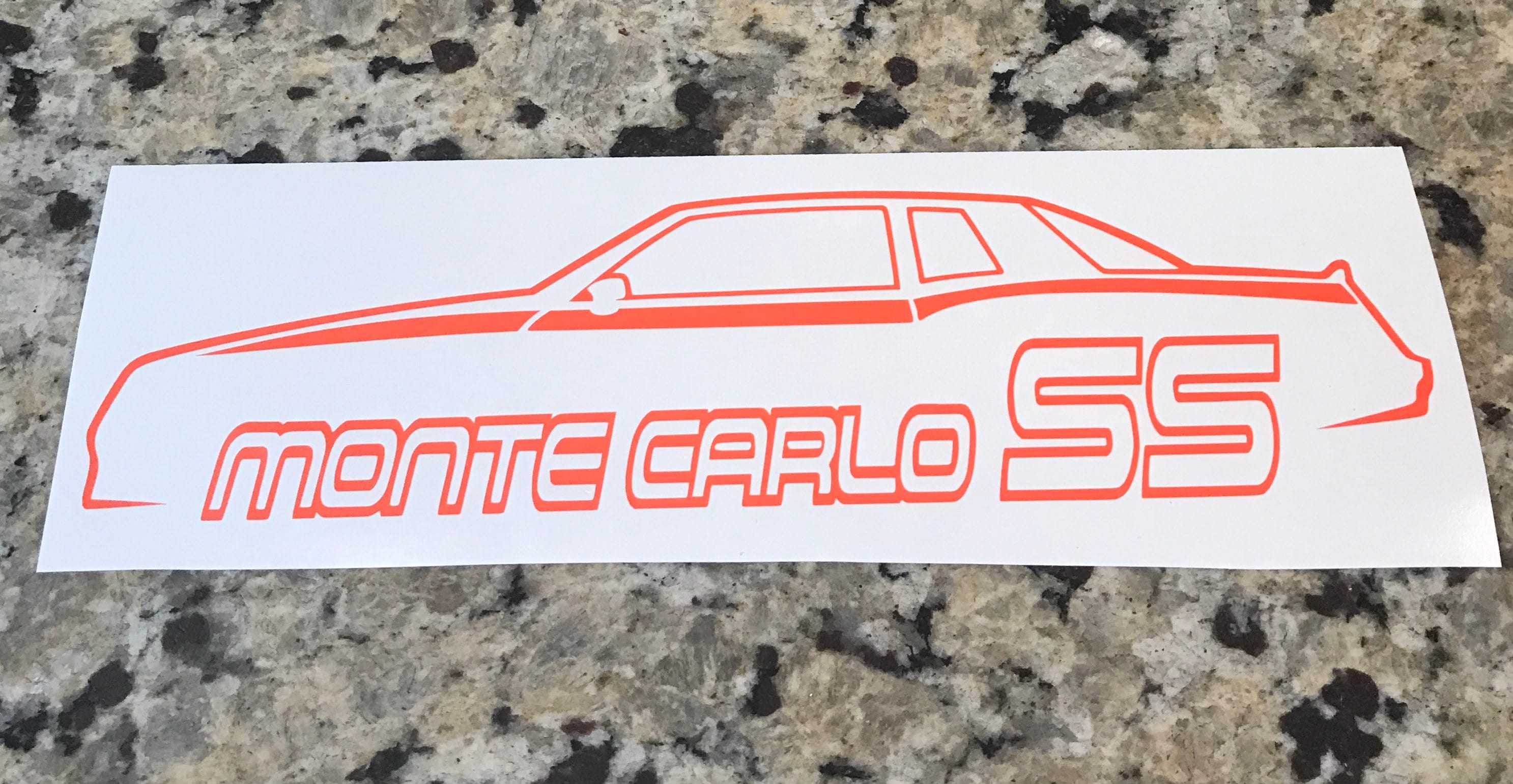 Monte Carlo SS Aerocoupe Outline Decal