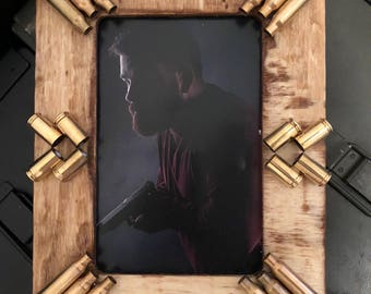 Brass, rustic picture frame