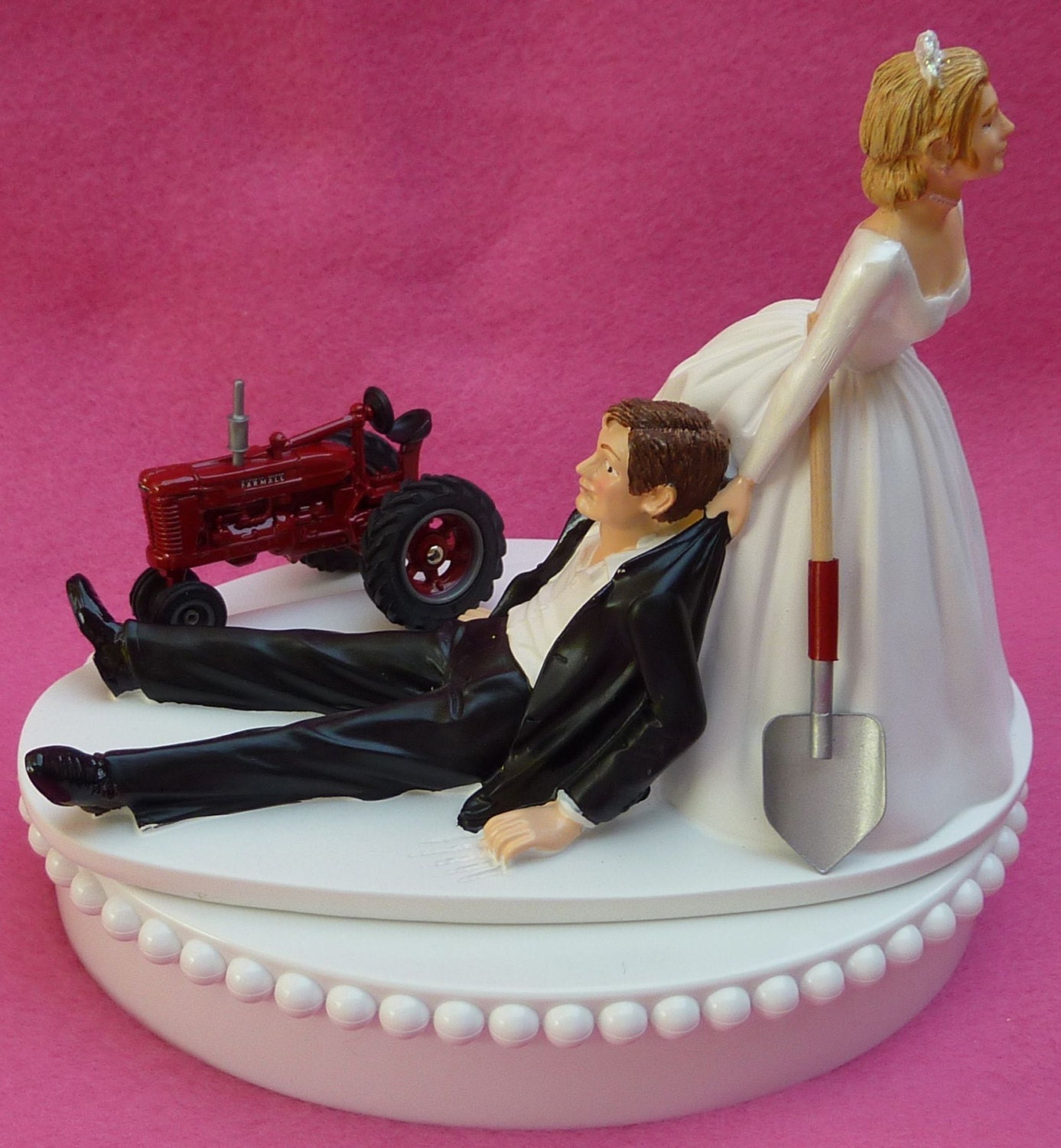  Wedding  Cake Topper International Harvester  IH Red Farmall