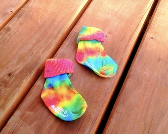 Tie Dye Baby Socks Etsy