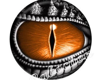 1 cabochon 30mm glass cabochon steampunk dragon eye image shown