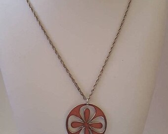 ON SALE Vintage Necklace with de Passille Sylvestre Pendant