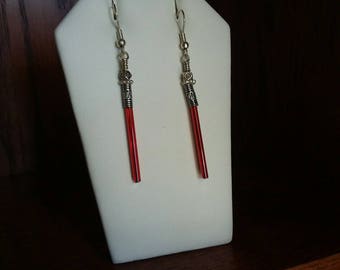 Dark Side Lightsaber Earrings