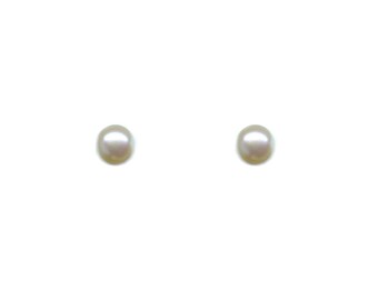 10 mm white fresh water pearl studs