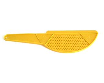 Plastic Strainer Spatula Drainer Colander Kitchen Utensil Harvest Gold 1970s Kitchen
