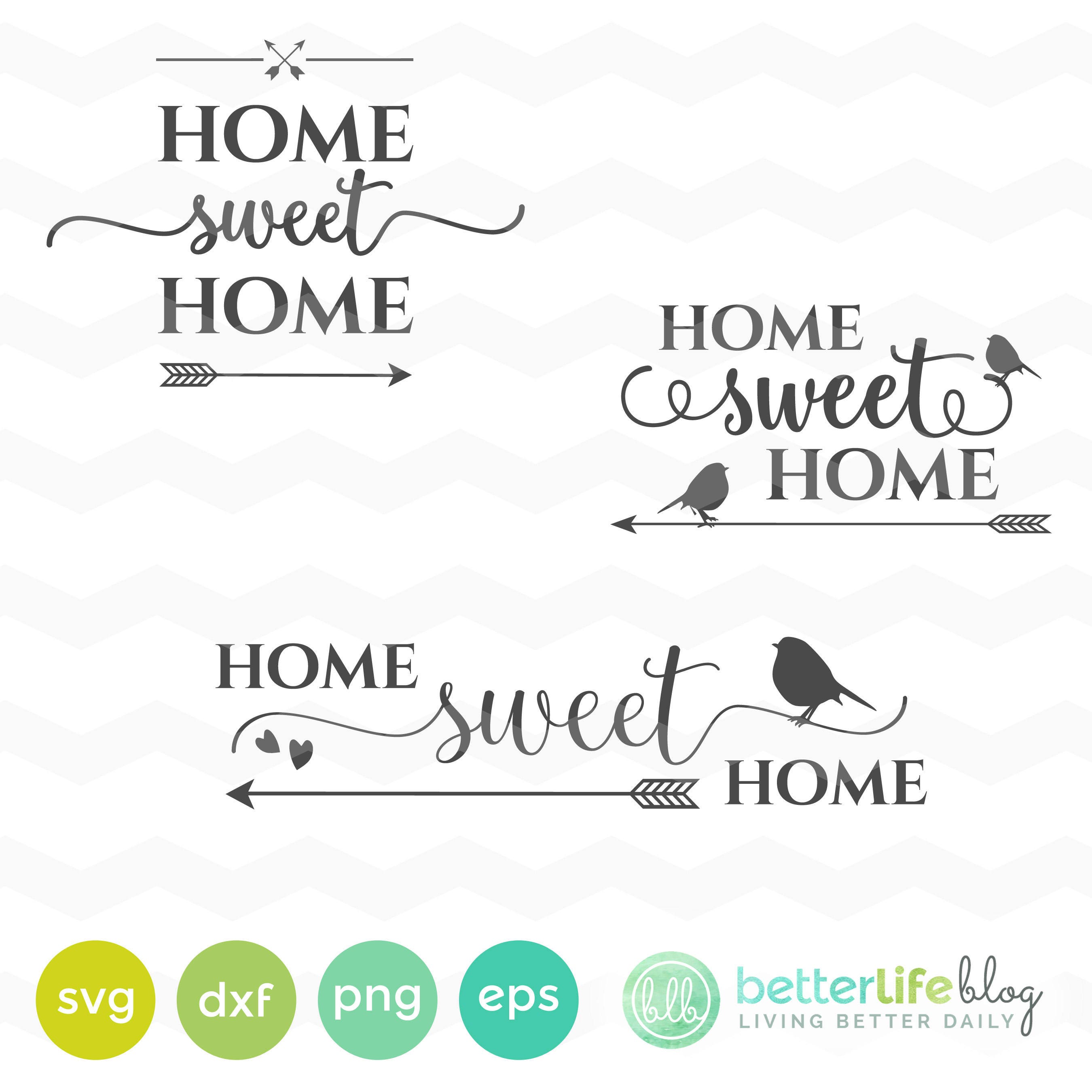 Home Sweet Home SVG File Housewarming SVG files dxf