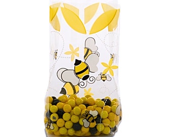 Cellophane Bags, Honey Bees 4x2x9" Cello Bags