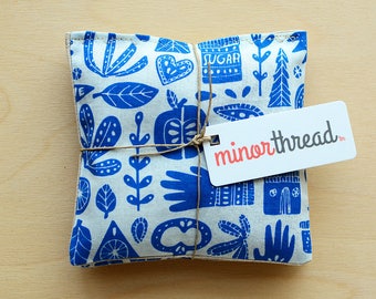 Organic Lavender Sachets in Kindred Fable and Linen Set of 2 Lavender Scented Pillows Natural Home Mother's Day Gift