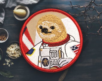 Astrosloth Patch | Sew On | Embroidered | Patches for Jackets | 2.75" (Free Shipping US)
