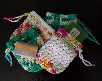 Bath scrubby soap holder