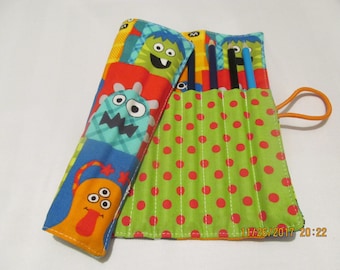 12 Colored Pencil Roll