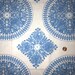 OOP 25" cut PWTY020 Ty Pennington Impressions Medallion Royal Blue large Rowan Westminster Quilt Quilting Sewing Cotton 100% Cotton Fabric