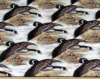 Per Yard, Geese In Flight Fabric