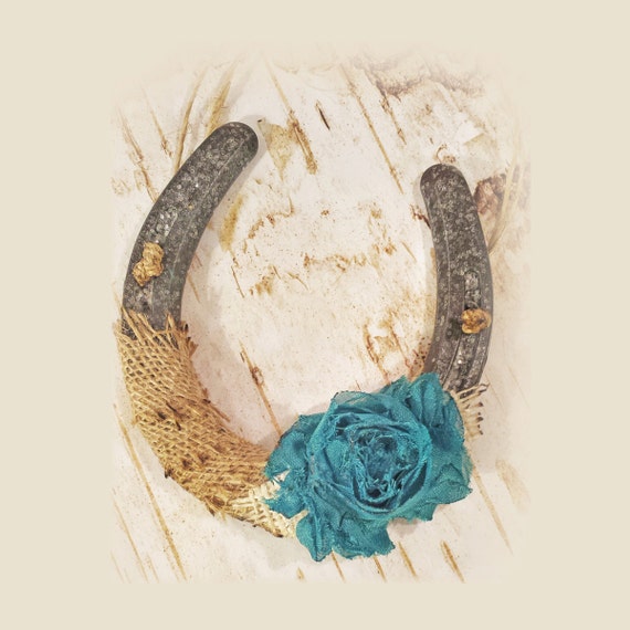 Good Luck Horseshoe Wall Hanging Shabby Chic Decor Wedding