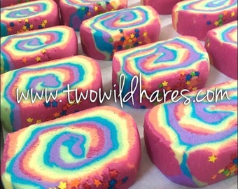 WHOLESALE UNICORN POOP, Bubbly Bath Bar, Rainbow Solid Bubble Bath, Two Wild Hares, 25-3.5oz bars