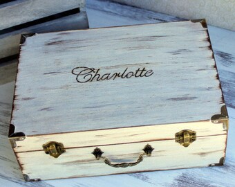 LARGE Personalized Memory Keepsake Box Time Capsule (YOUR COLOR CHoIce)