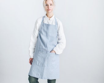 Linen apron/ Classic apron/ Workshop apron/ Florist apron/ Cafe apron/ Barista apron/ #26 Astrid