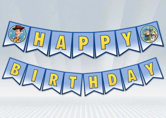 Toy Story Birthday Banner