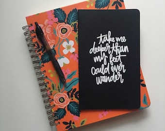 Prayer Journal // Gratitude Journal // Oceans Lyrics Journal // Lined Journal // Writing Journal