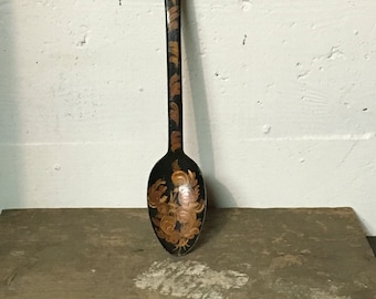 Tole Painted ladle, Painted Spoon, Decorative utensil, Rustic Kitchenalia, Handpainted Spoon,Tole Painting,Farmhouse Kitchen,Country Kitchen