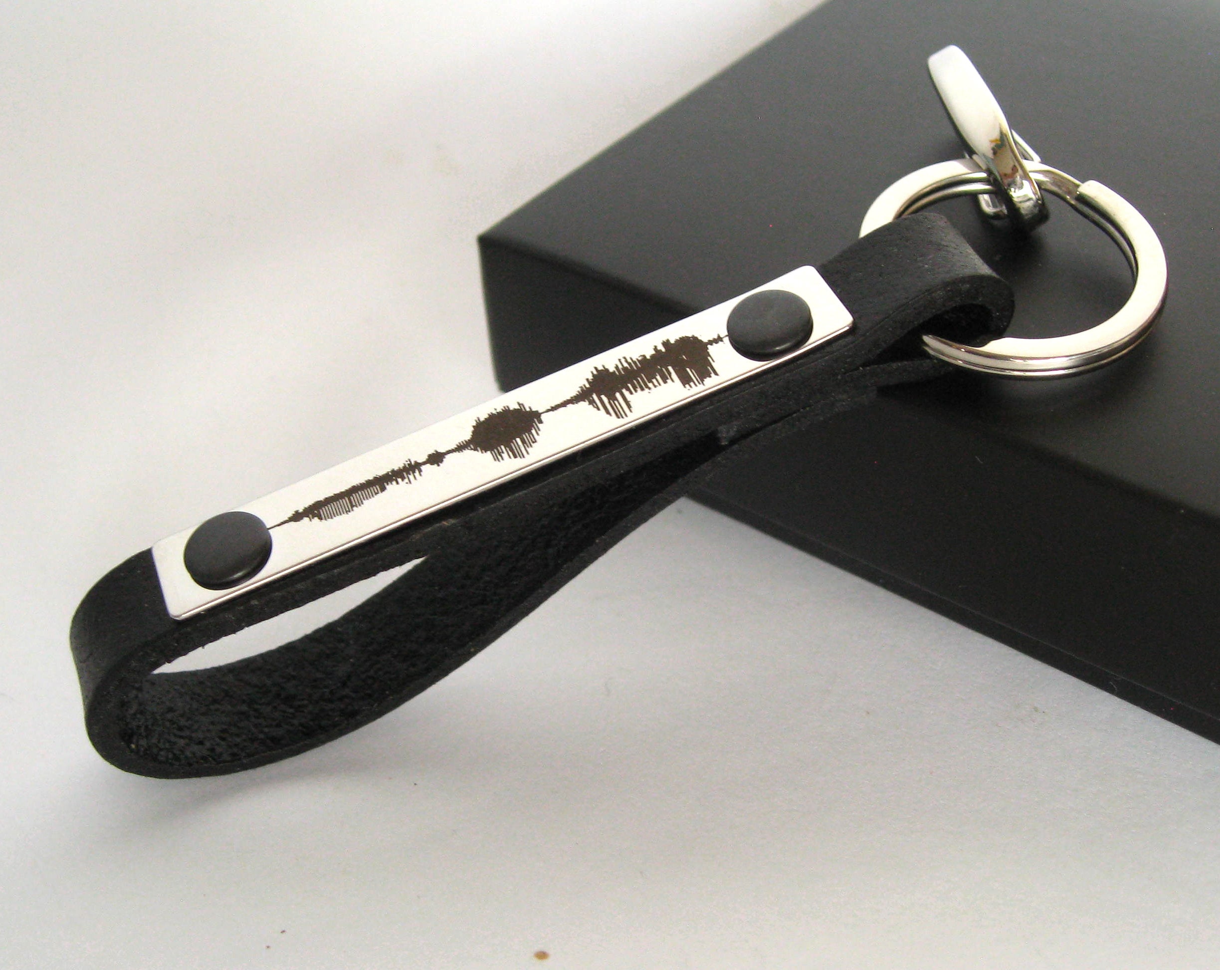 Stainless Steel Personalized Engraved Keychain Custom Message