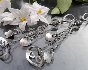 925 Silver earrings and Swarovski crystals