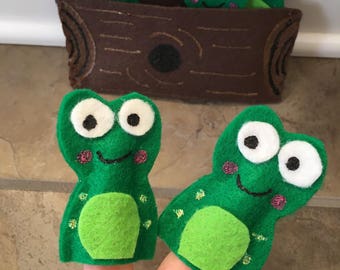 Finger Puppet | Felt | 5 Speckled Frogs | Felt Story | Pretend Play