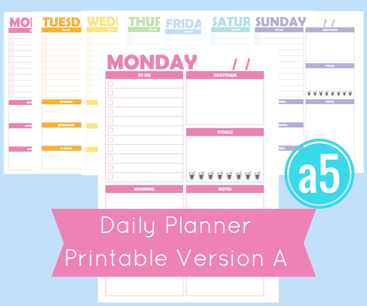 A5 Printable Planner Pages A5 Planner Inserts A5 Planner A5 printable planner pages a5 planner inserts a5 planner