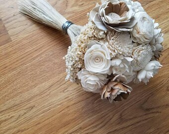 Wooden bouquet, sola wood bouquet, sola flower arrangement, natural flower, dried flower bouquet, rustic bouquet, Mother's Day gift