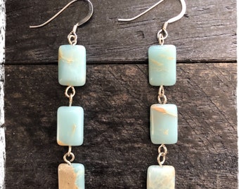 Aqua Terra Jasper Dangle Earrings