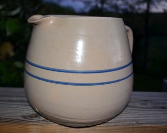 SALE - Vintage Stone Crock Pottery Pitcher