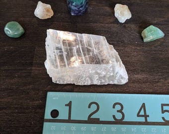 Unique Raw Selenite Crystal , Natural Crystal Slab, Raw Crystal, Crystal and Jewelry Cleansing Crystal Slab, Metaphysical Healing, Reiki