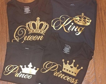 King Queen Prince Princess Royal Family Shirts Shirts Vacation Shirts mothers day gift