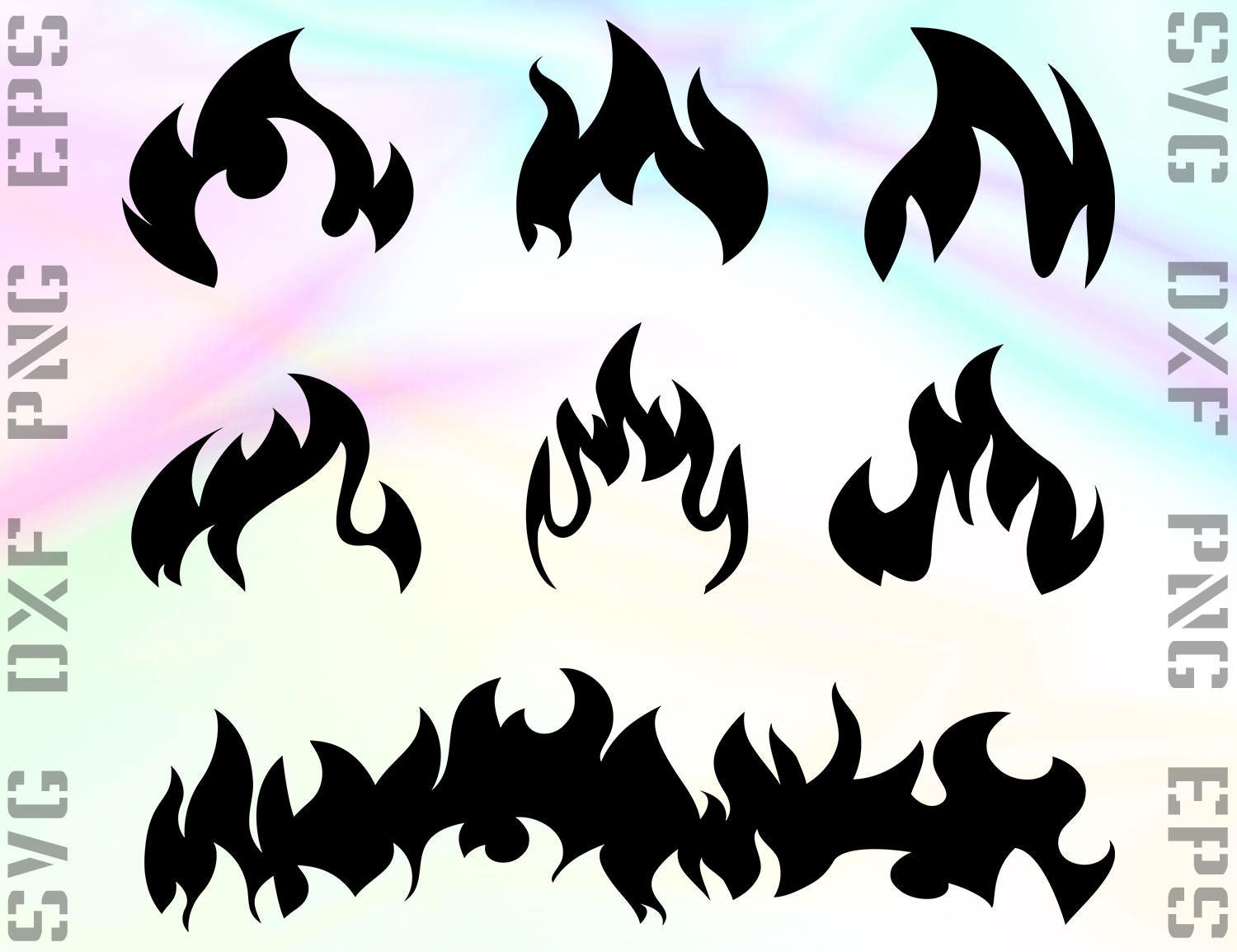 Detailed Fire Flame Svg