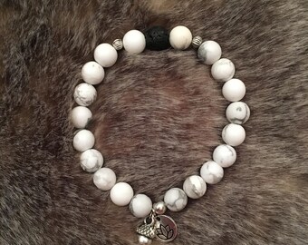Teemo Marble Howlite Bead Bracelet