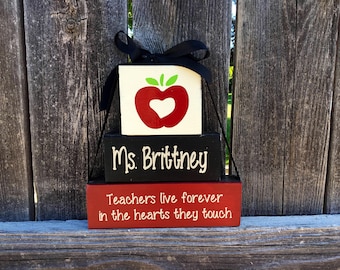 Personalized Teacher Gift Name Plate Wedding Gift for Teacher